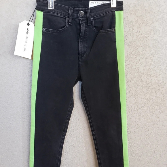 Rag & Bone Maize jean Black / Lime - Picture 4 of 6